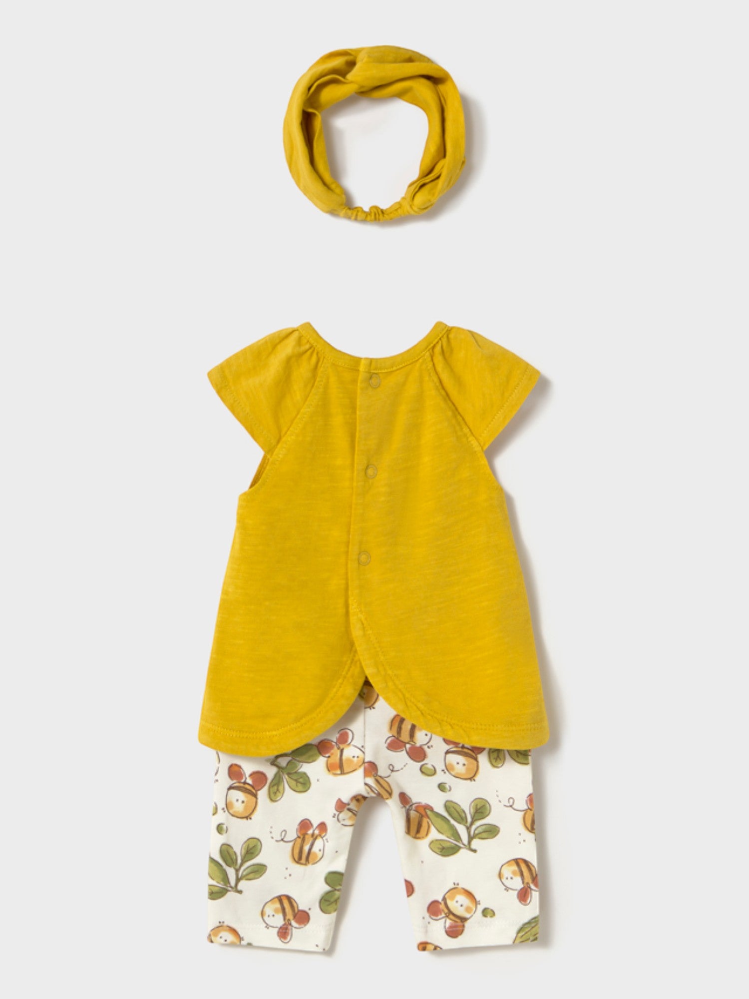 Completo leggings capri e cerchietto Bimba VERDE 1763 /V - NANU' BABY