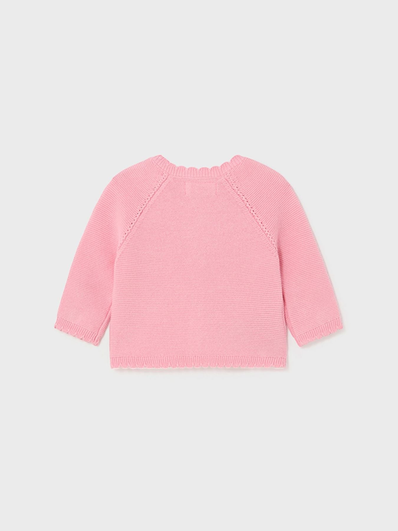 Giacchino lungo maglia Bimba ROSA 1376/R - NANU' BABY