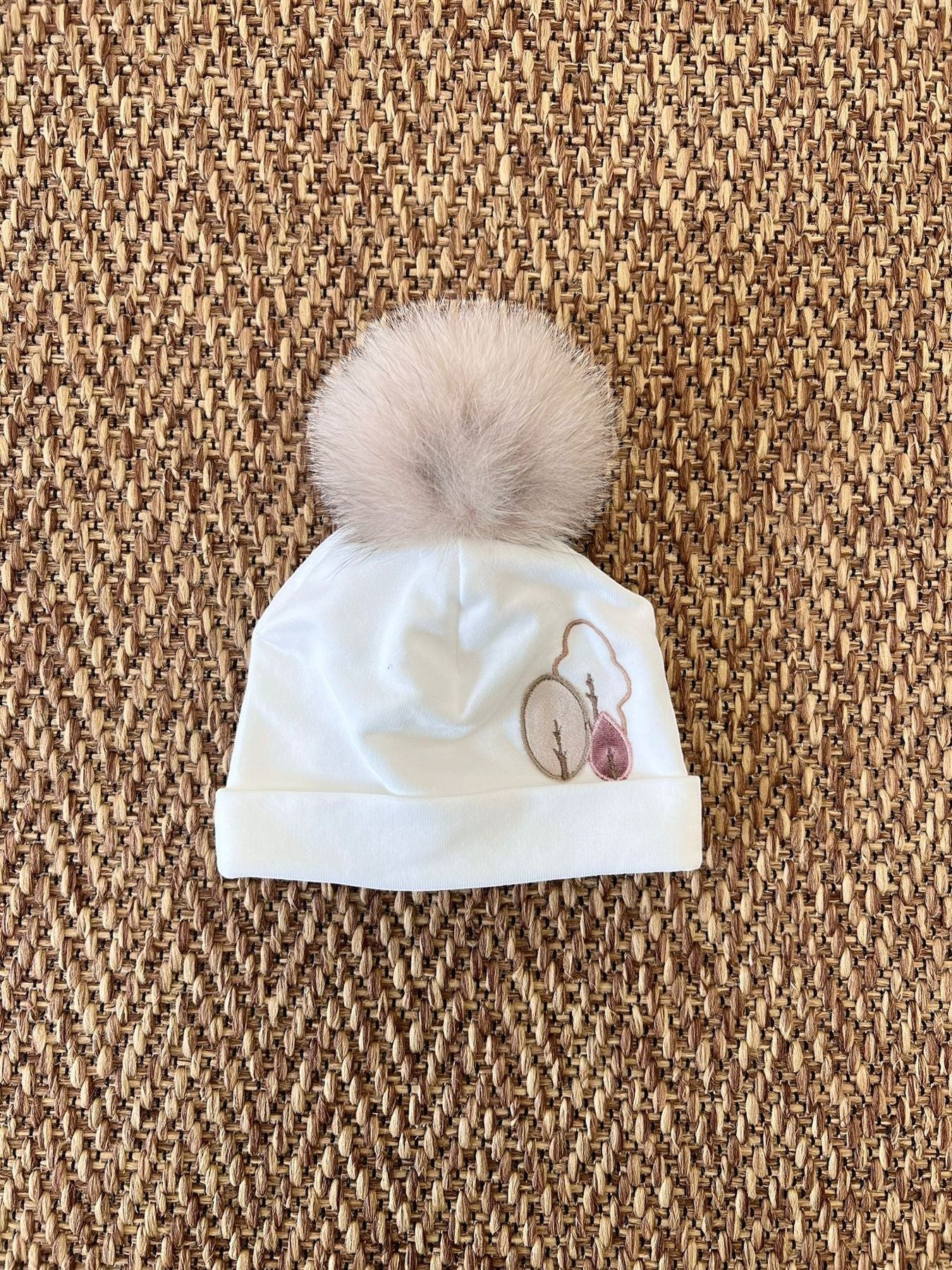 Cuffia Village Neonata VANIGLIA IB2773 - NANU' BABY