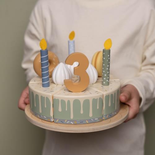 Torta di compleanno in legno - 26 pezzi MULTICOLORE LD8016 - NANU' BABY