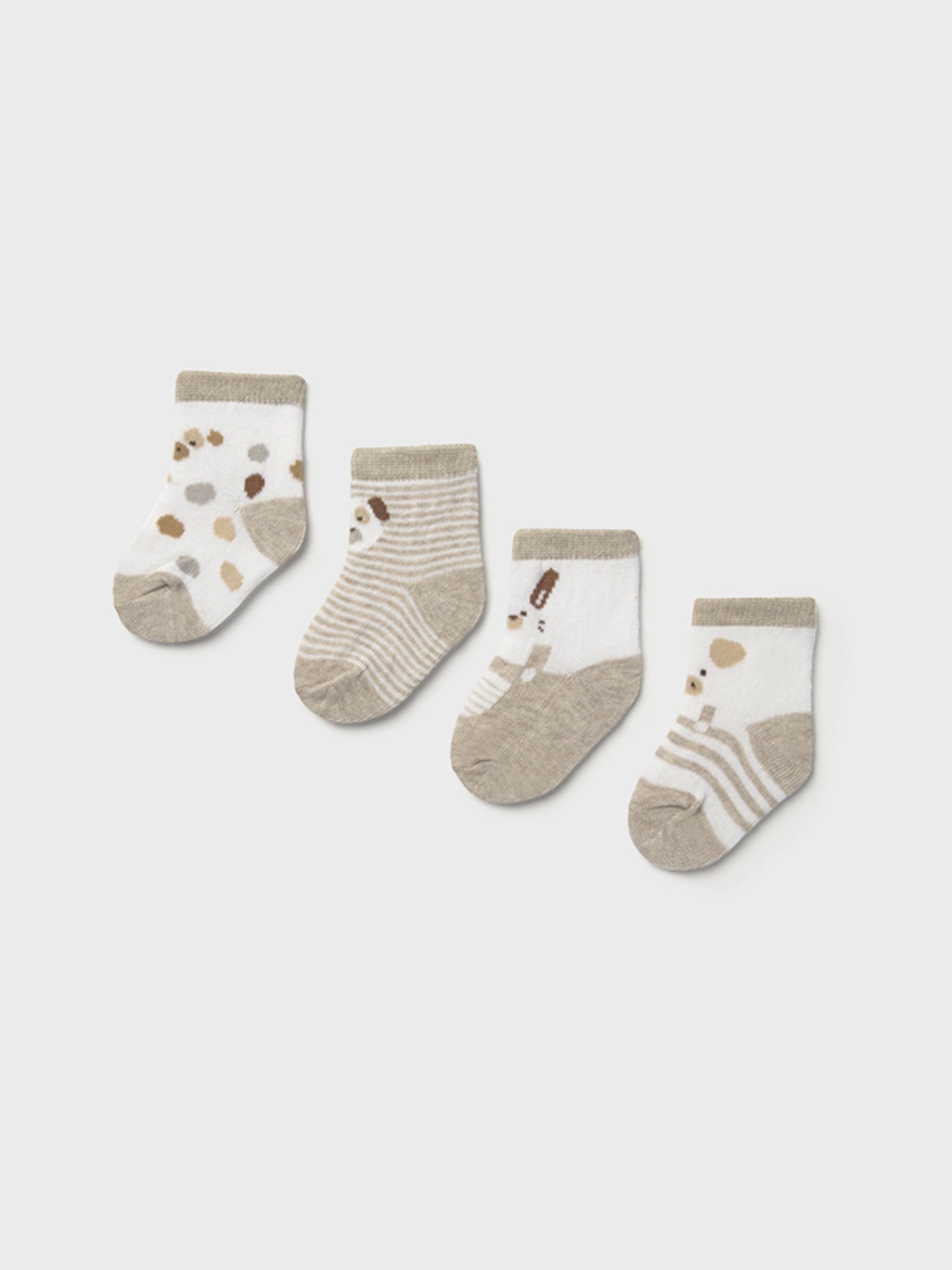 Set 4 calze AVORIO 9862 /A - NANU' BABY