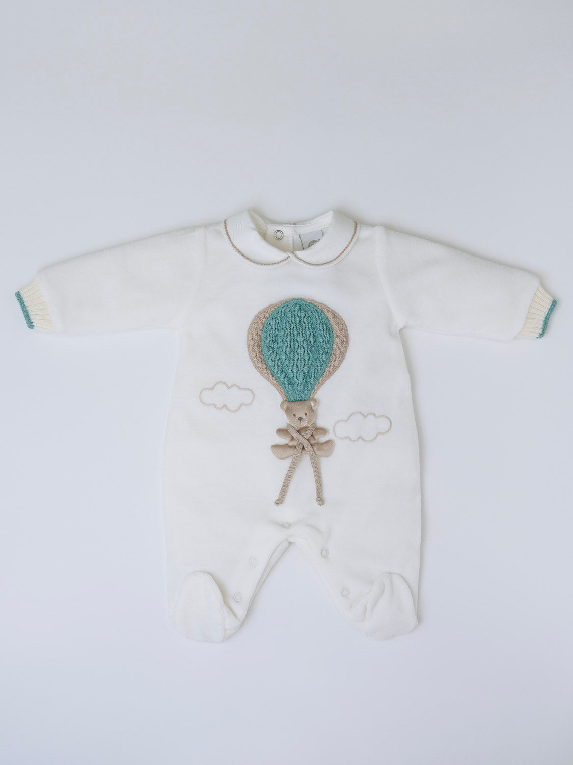 Tutina Mongolfiera Neonato VANIGLIA IN5714/V - NANU' BABY