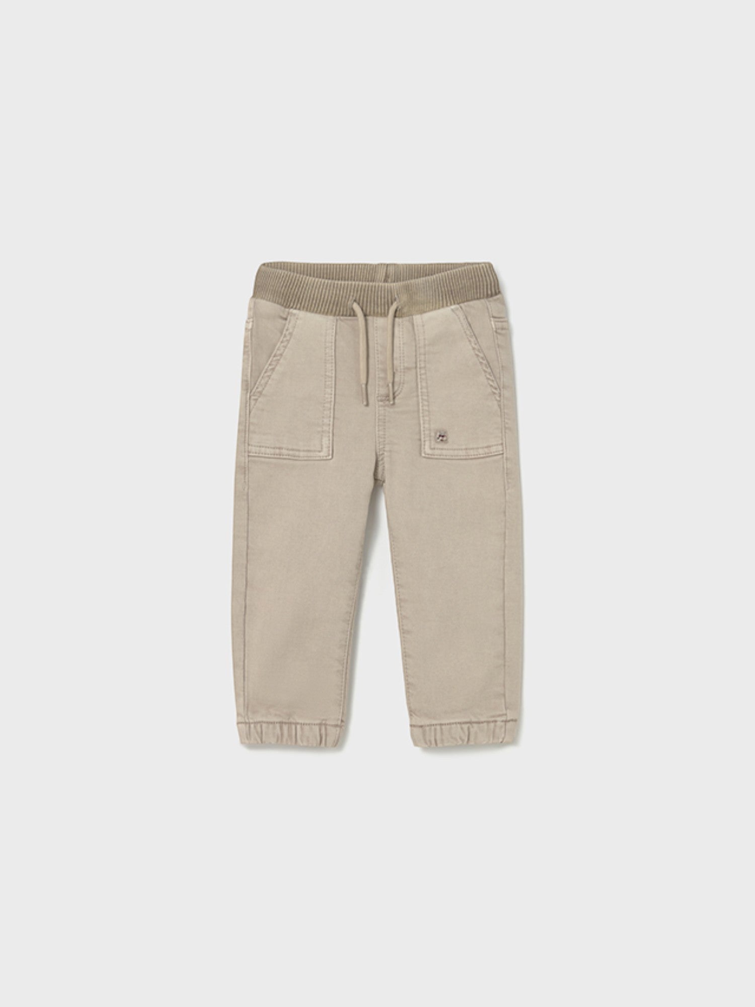 Pantalone jogger twill soft Bimbo Beige 2503/76 - NANU' BABY