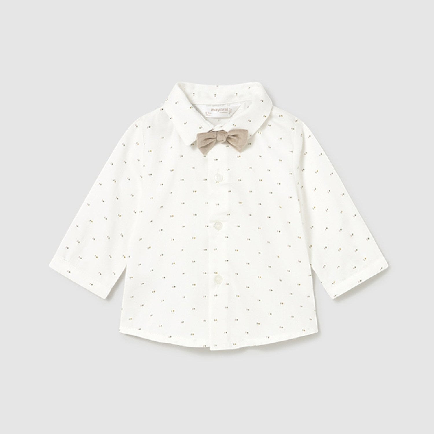 Camicia Bimbo Beige Papillon Mayoral 2196/21 - NANÙ BABY - NANU' BABY