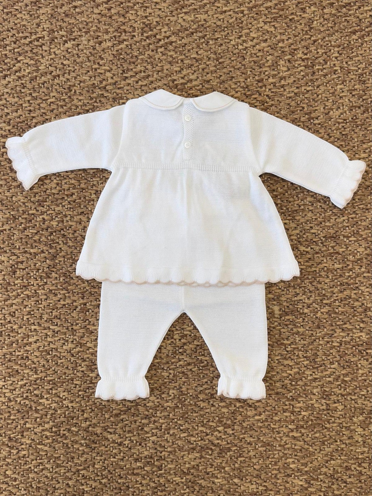Completo nascita Neonata BIANCO EB2919 - NANU' BABY