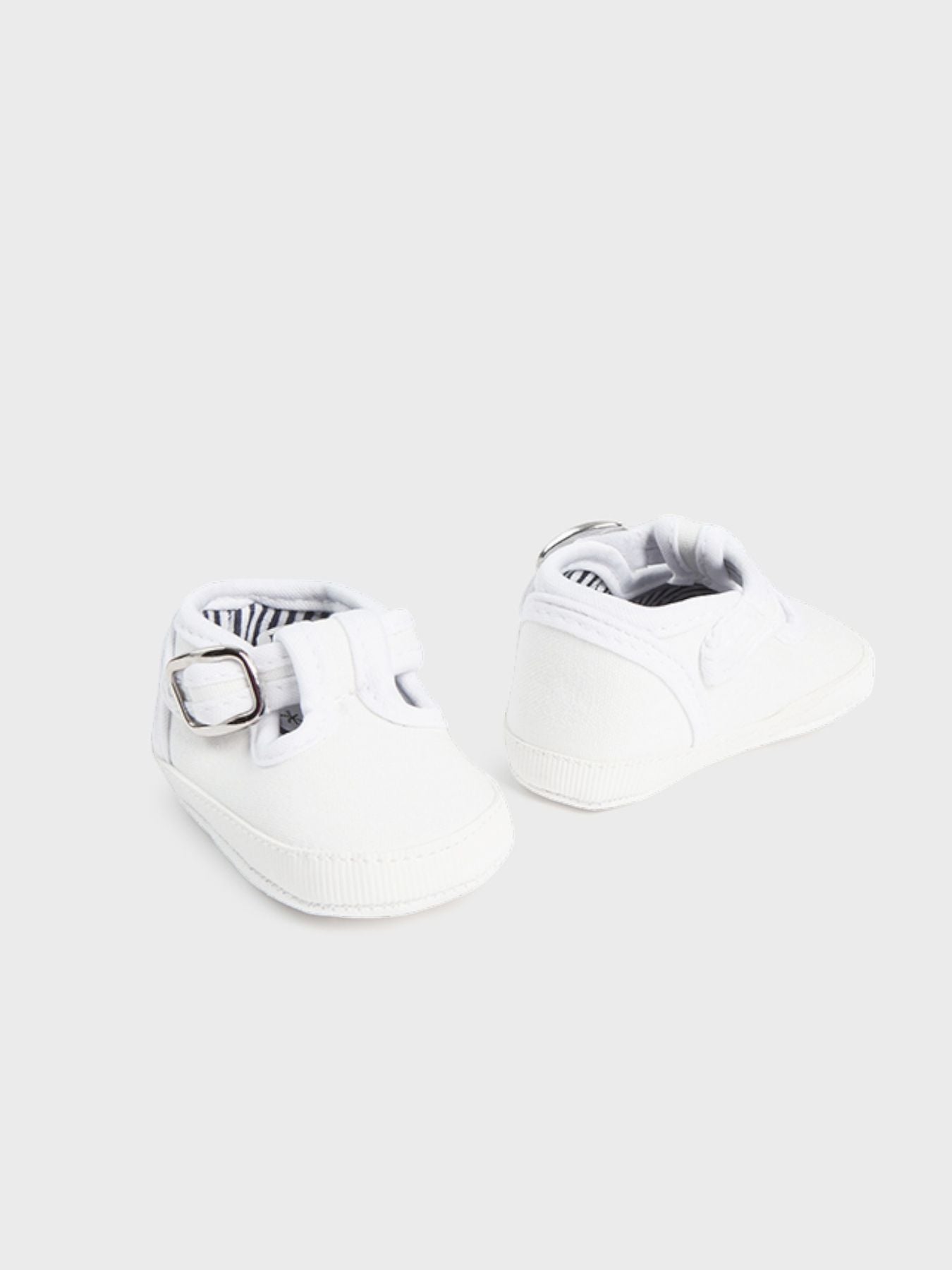 Scarpetta in tela Bimbo BIANCO 9731/B - NANU' BABY