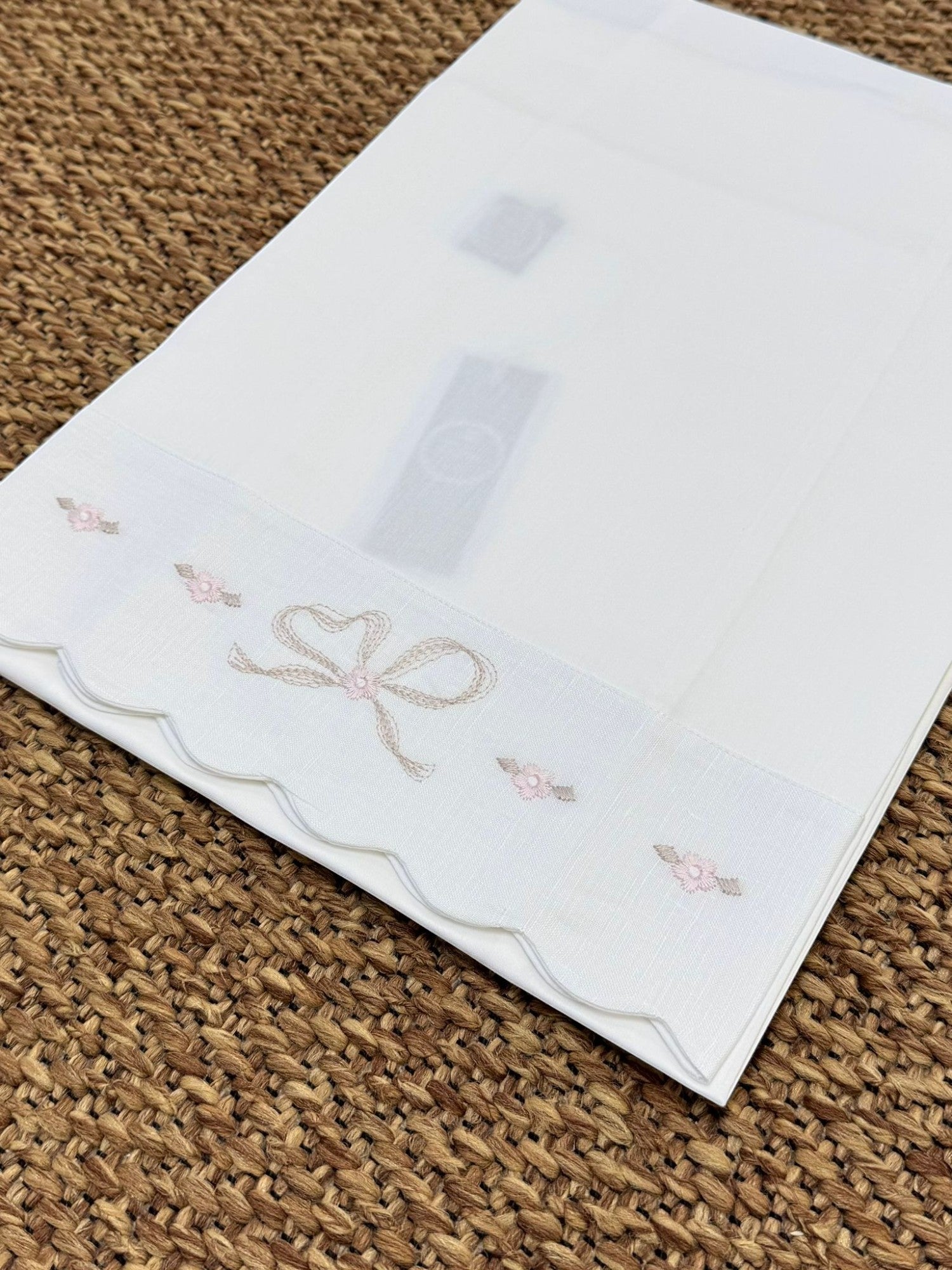 Lenzuolino Neonata BIANCO EB42LE - NANU' BABY