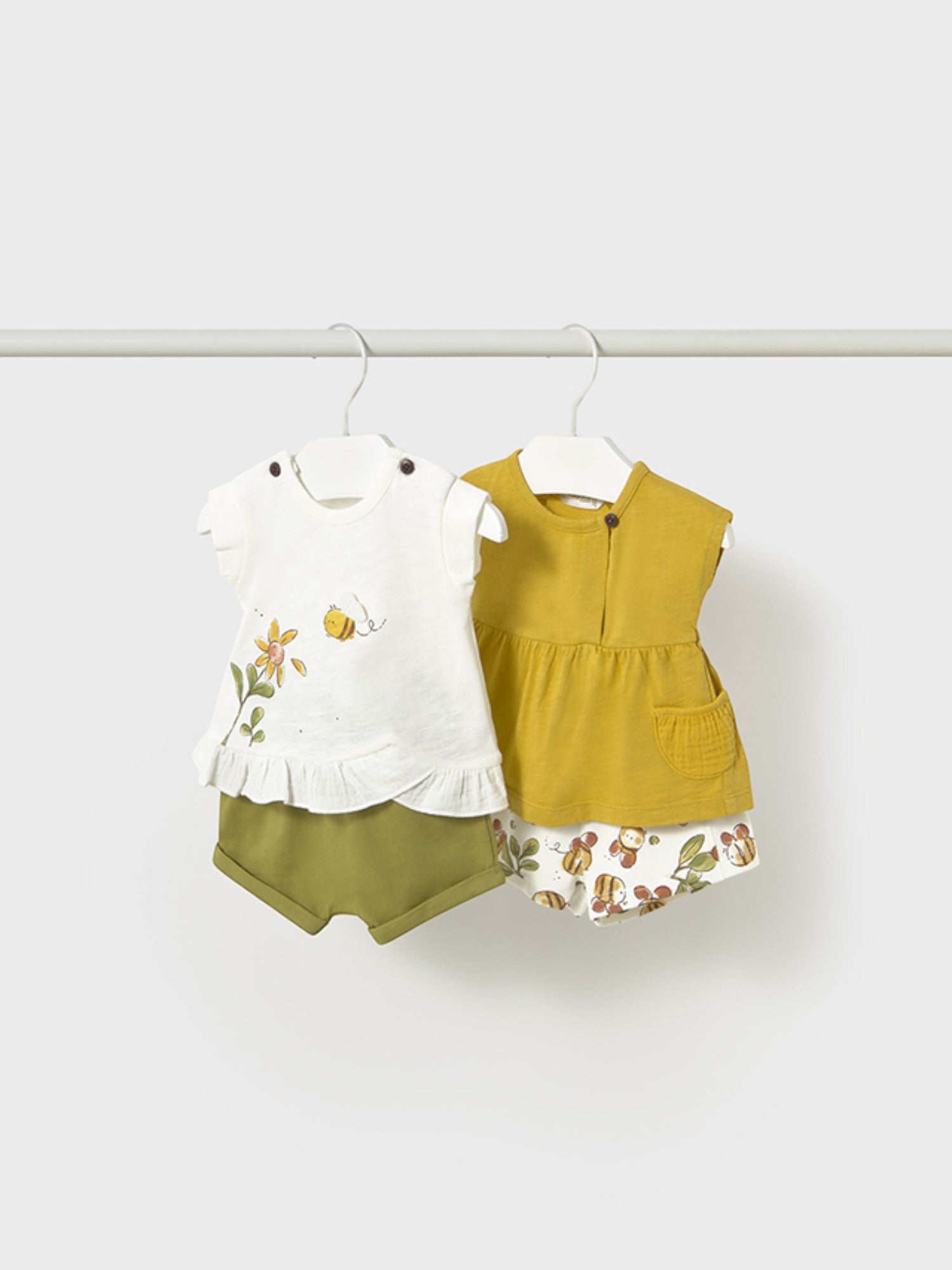 Completo punto 4 pezzi Bimba VERDE 1664 /V - NANU' BABY