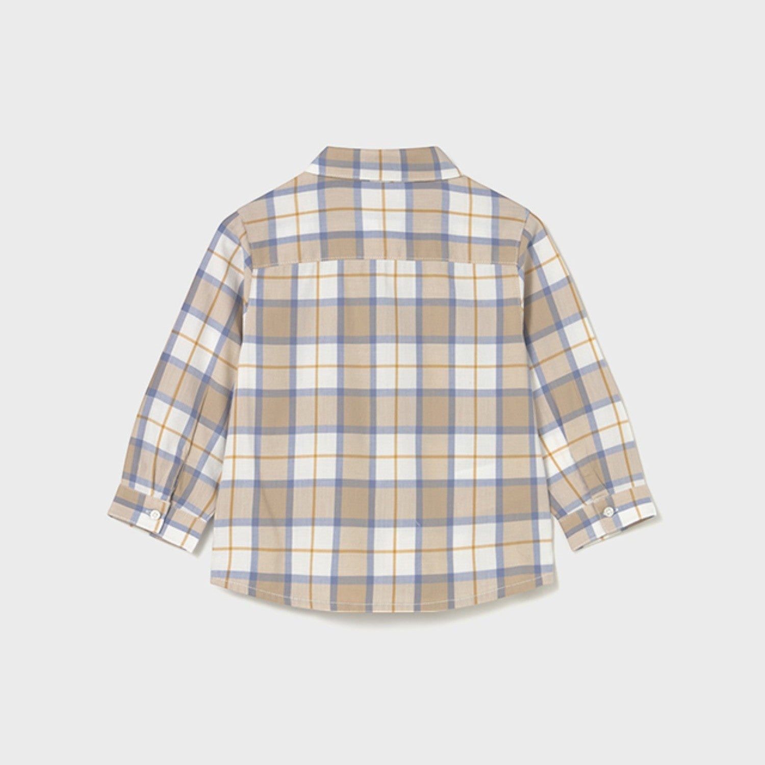 Camicia m/l quadri Bimbo Beige 2109/92 - NANU' BABY