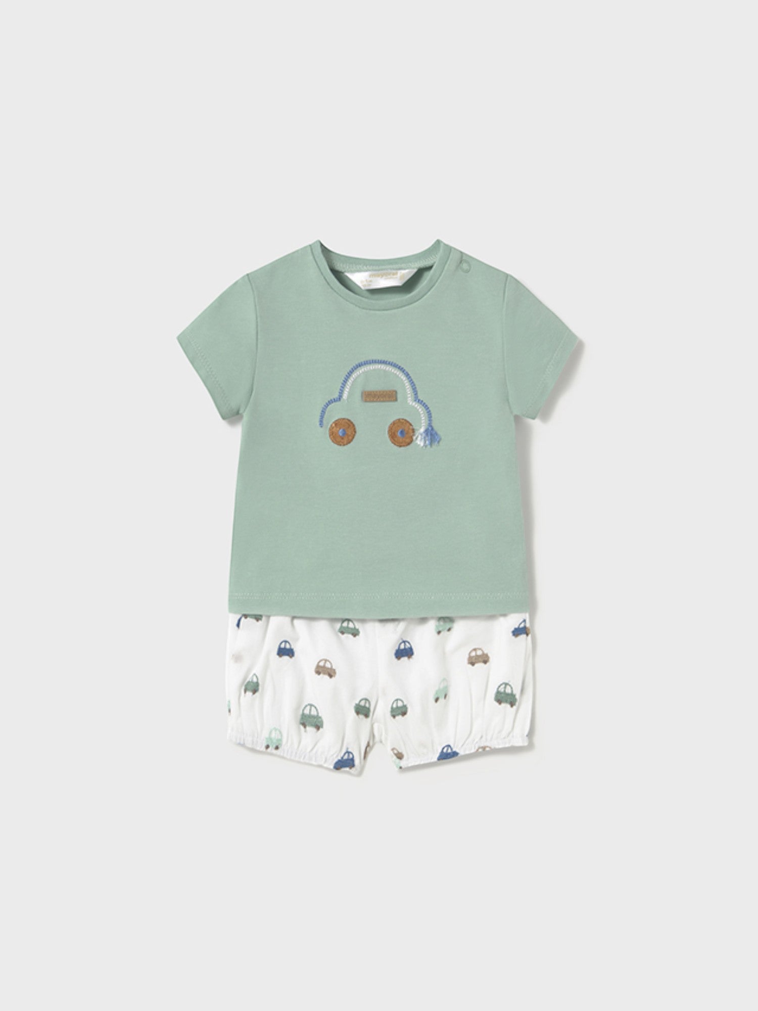 Completo pantalone corto Bimbo VERDE 1204 /V - NANU' BABY
