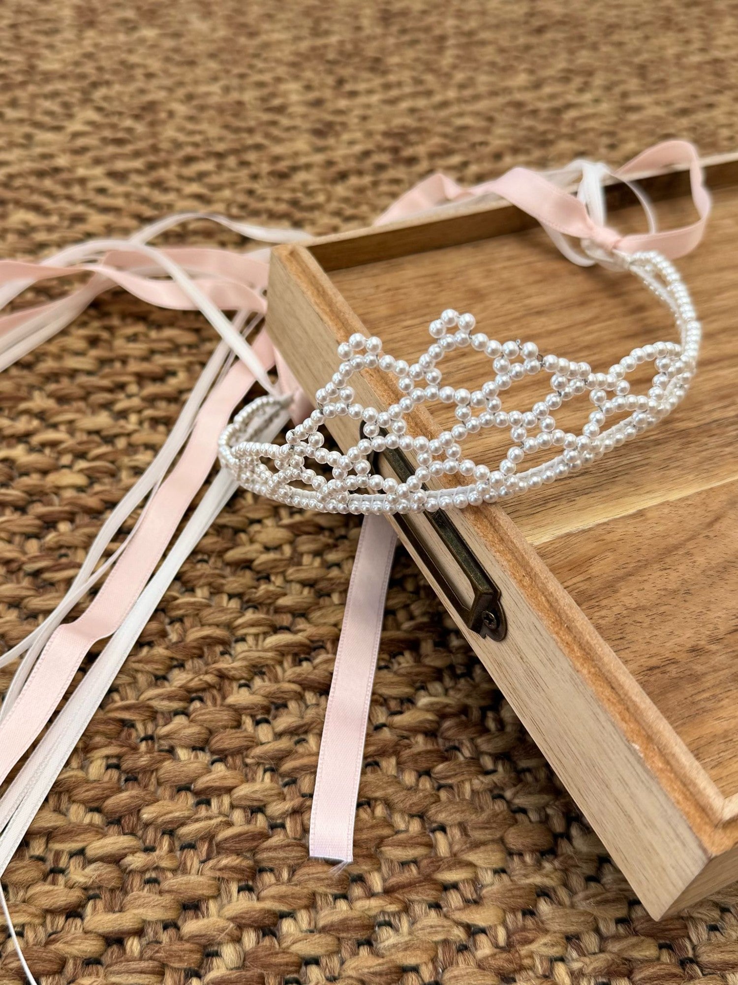 Diadema con nastrini ROSA GG25DI21/R - NANU' BABY