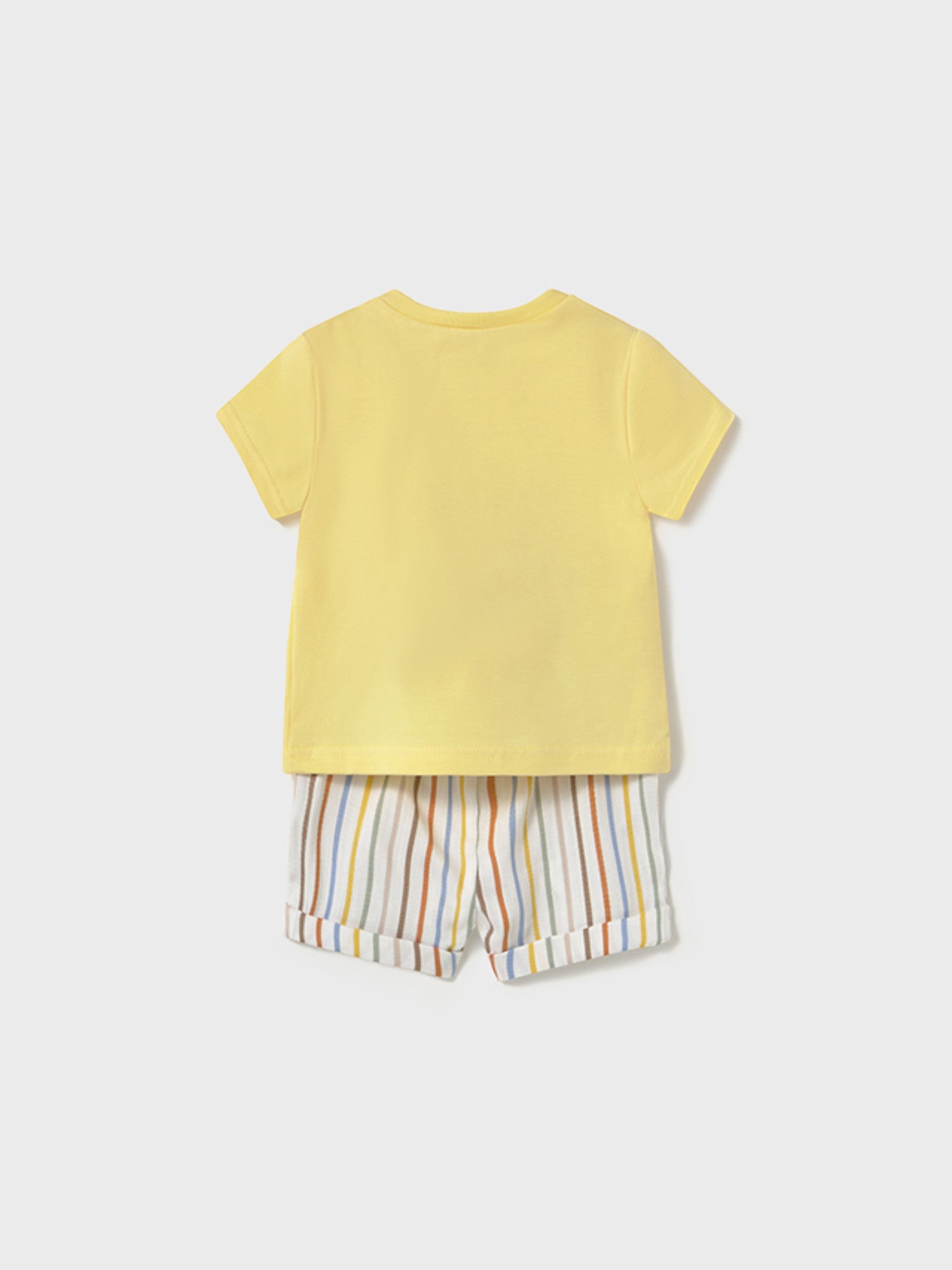 Completo pantalone corto maglietta Bimbo GIALLO 1202 /G - NANU' BABY