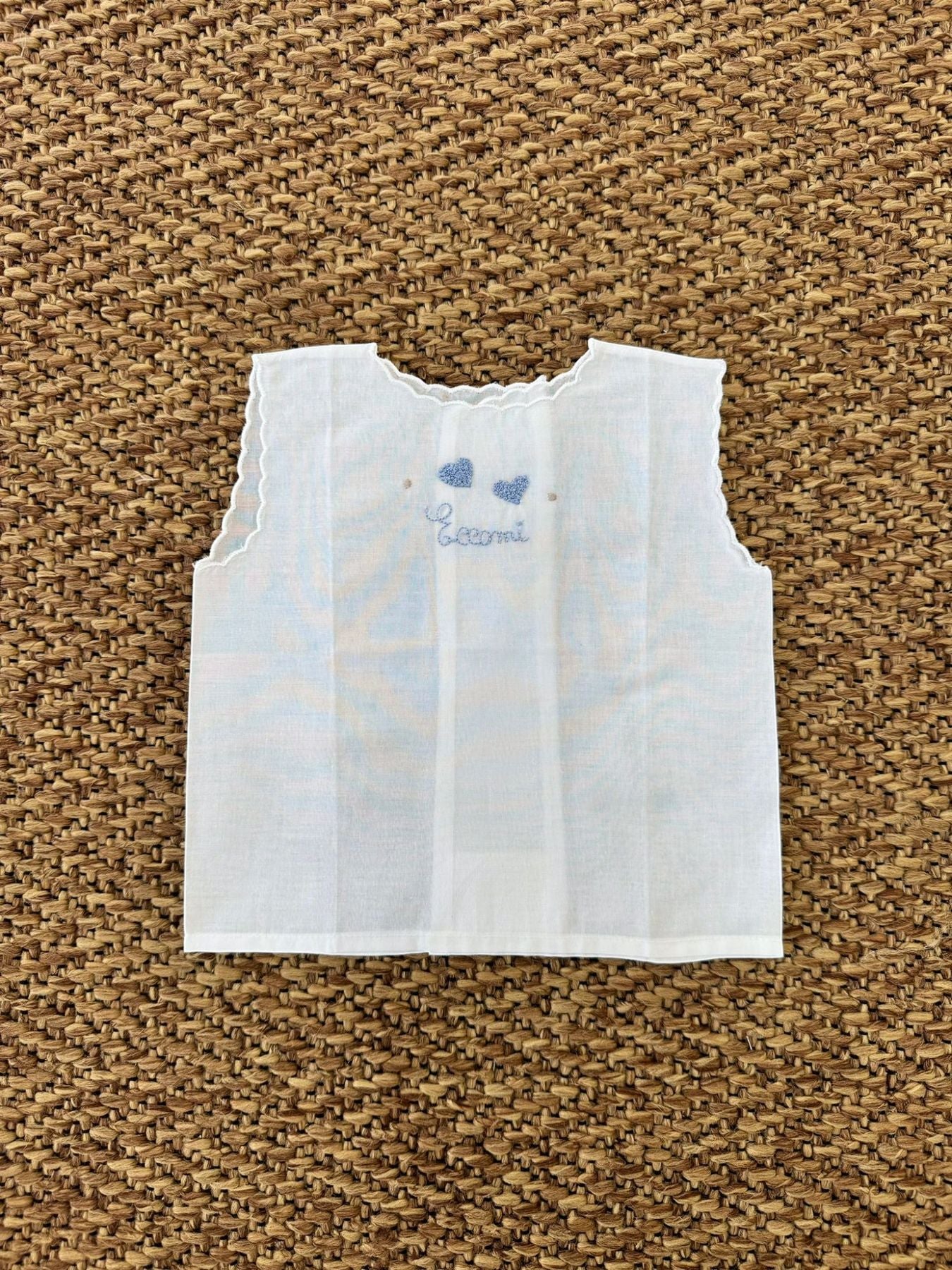CAMICINA BATISTA Neonato AZZURRO CA80A - NANU' BABY