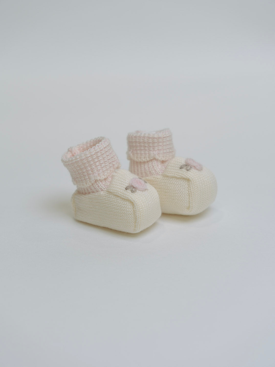 Babbucce fiore Neonata VANIGLIA IN10S/R - NANU' BABY