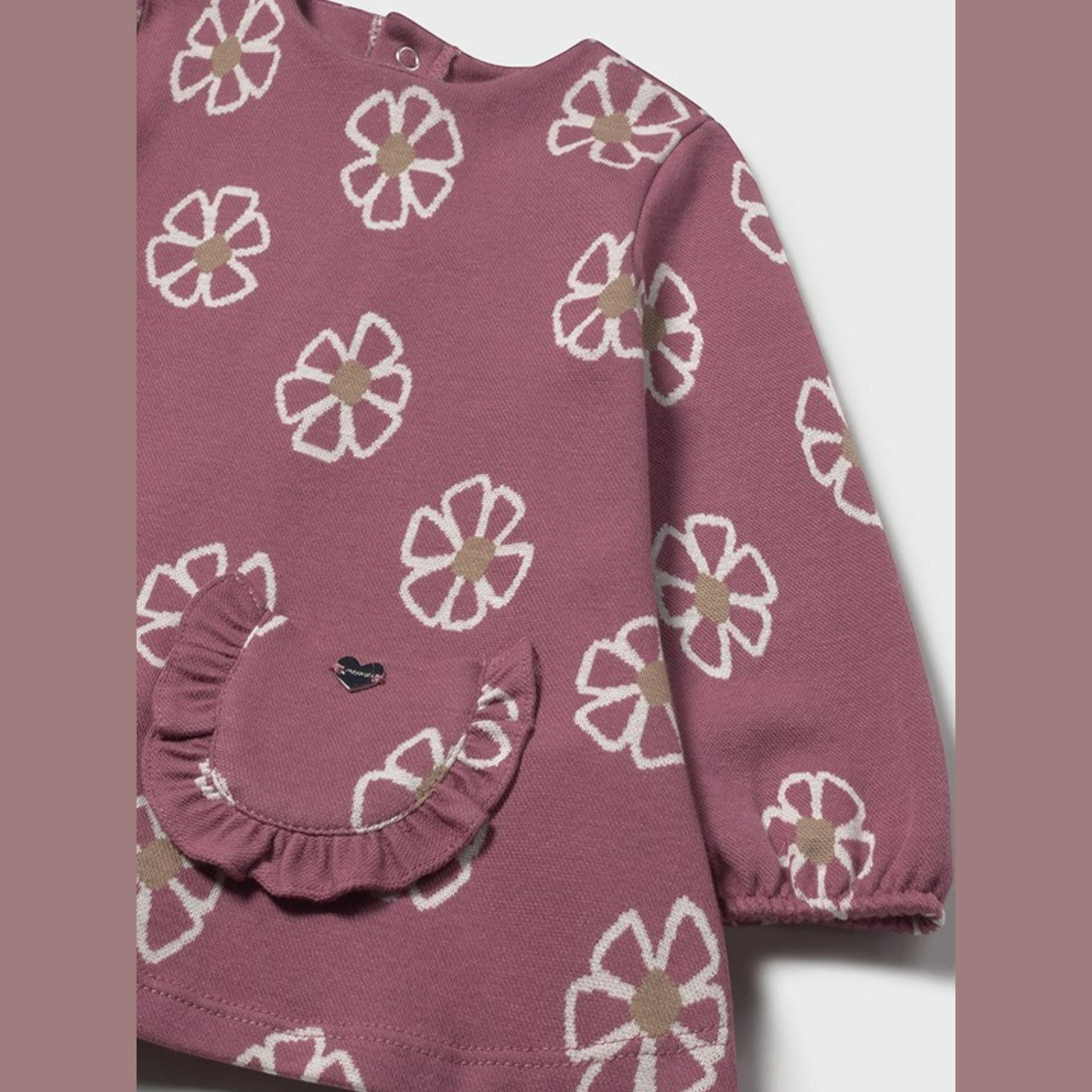 Abito punto jacquard Bimba Rosa 2918/49 - NANU' BABY