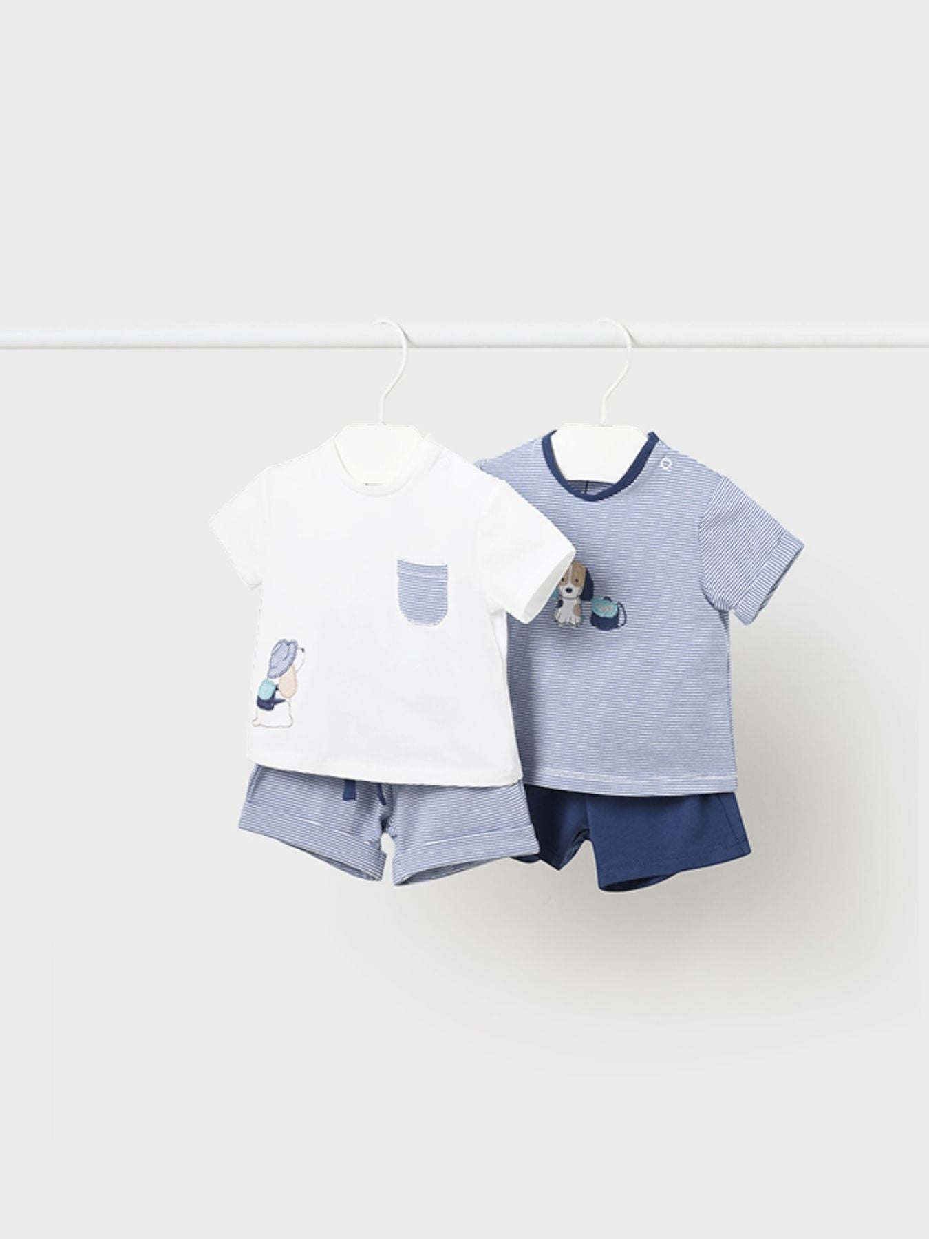 Comp 4 pezzi corto Bimbo BLU 1626 - NANU' BABY