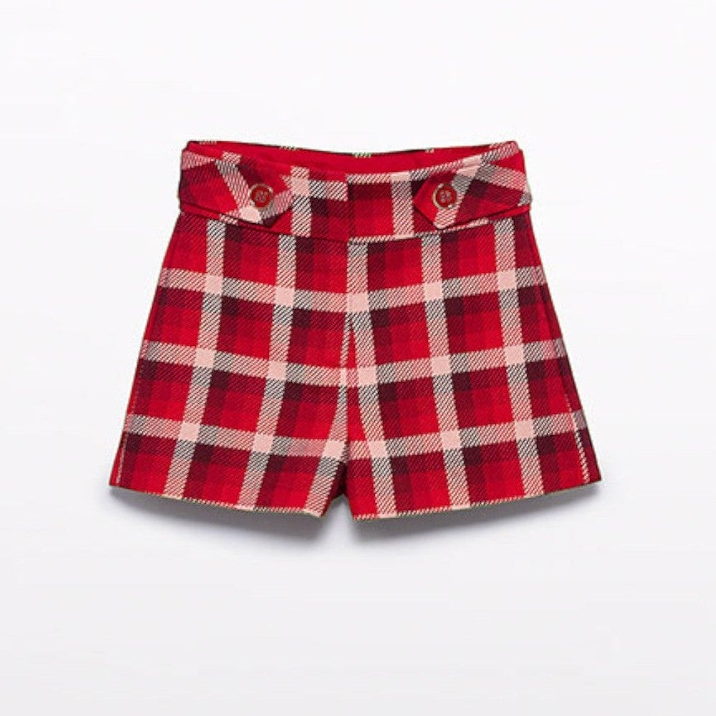 Bermuda quadri Bimba Rosso 5717/2 - NANU' BABY