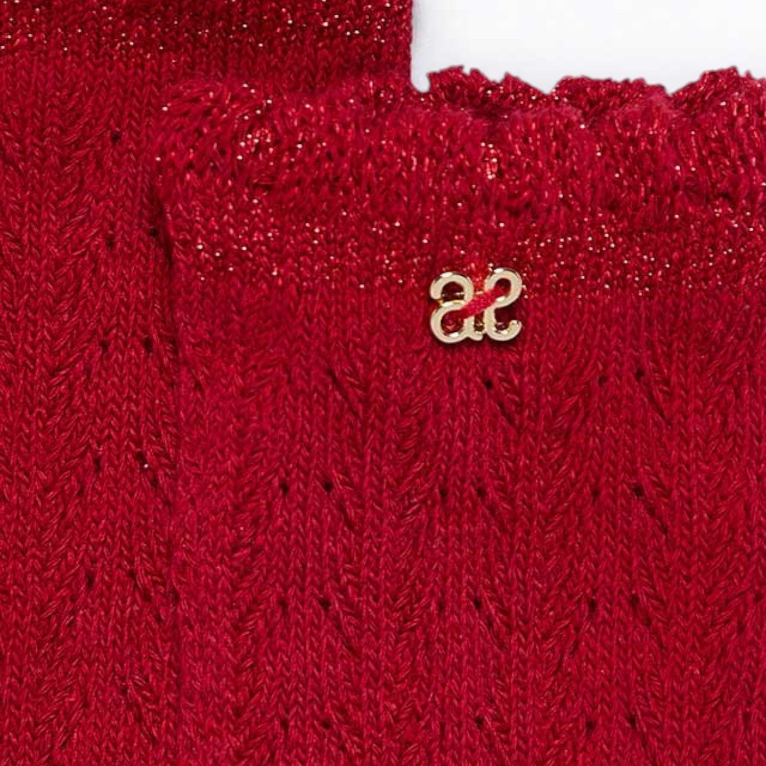 Calza traforata Rosso 5953/41 - NANU' BABY