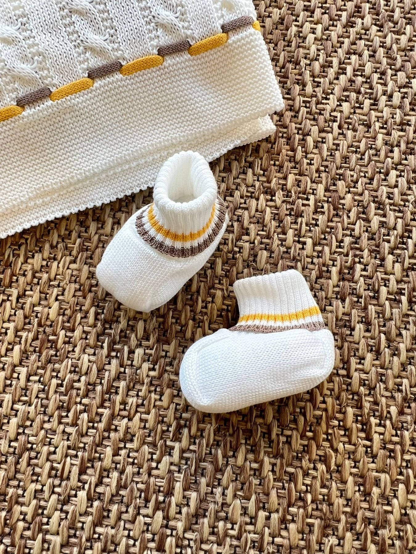 Babbucce Leoncino Neonato VANIGLIA EL50S - NANU' BABY