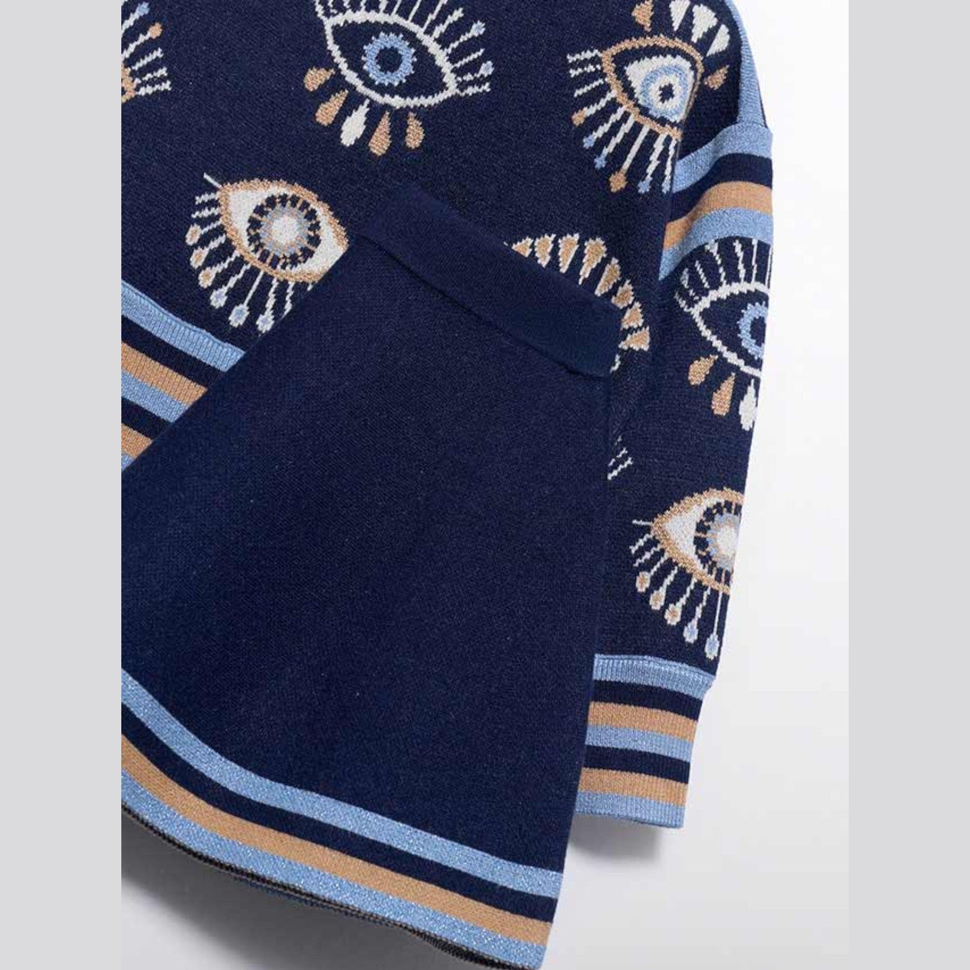 Compl. tricot gonna jacquard Bimba Blu 5540/4 - NANU' BABY
