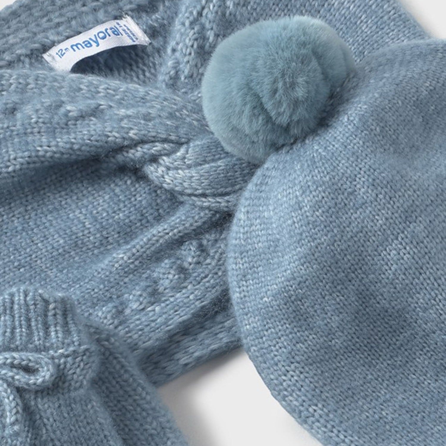 Completo cappello mutanda muffol CIELO 10019/46 - NANU' BABY