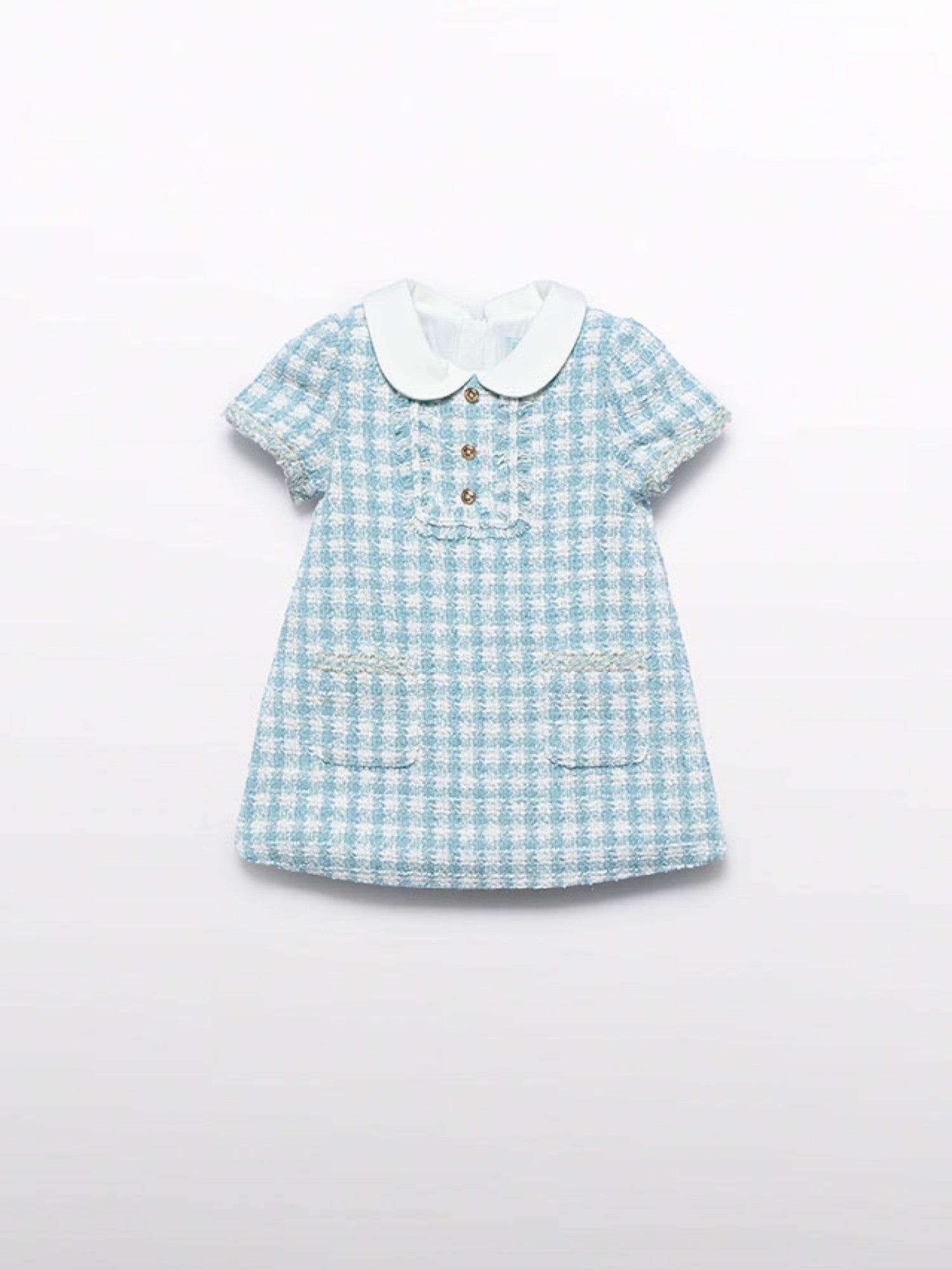 Abito quadri lurex Bimba Verde 5511/9 - NANU' BABY