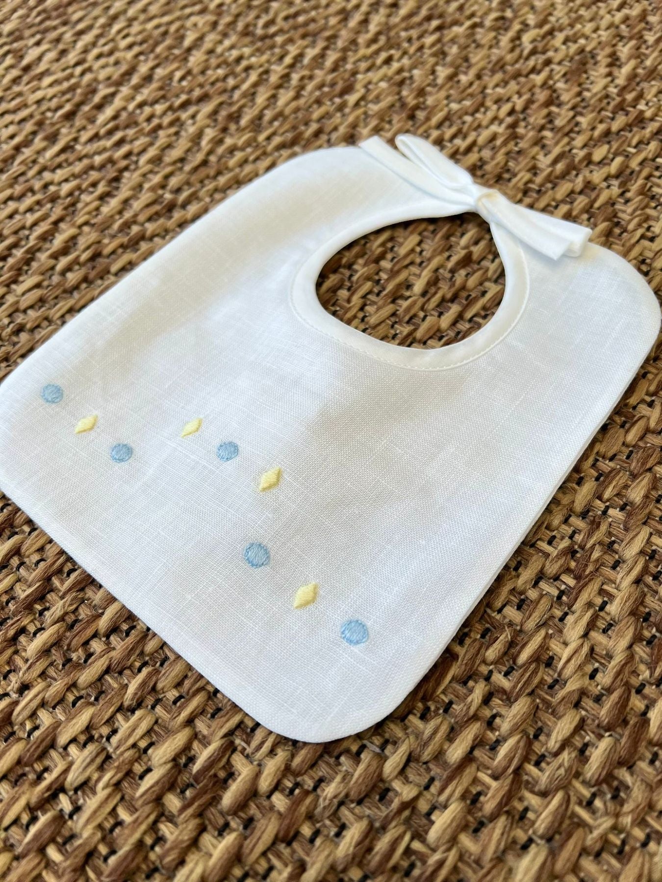 Bavetta ricamo Neonato CIELO EP51BAV - NANU' BABY