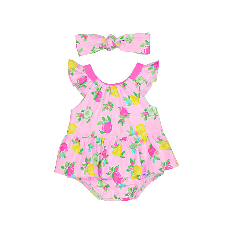 Pagliaccetto con fascia Bimba ROSA 1632 - NANU' BABY