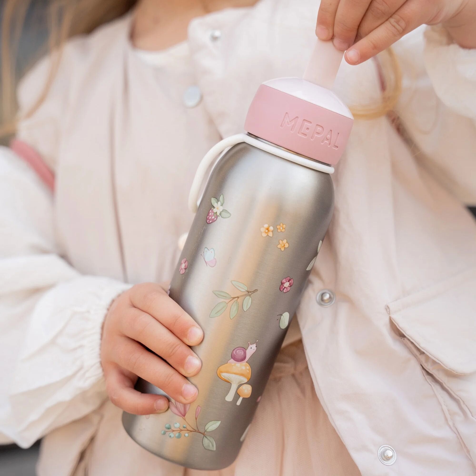 Borraccia Termica flip-up 350ml Rosa 107458065406 - NANU' BABY