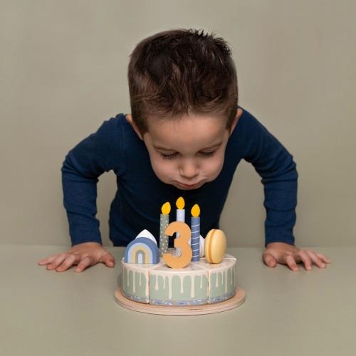 Torta di compleanno in legno - 26 pezzi MULTICOLORE LD8016 - NANU' BABY
