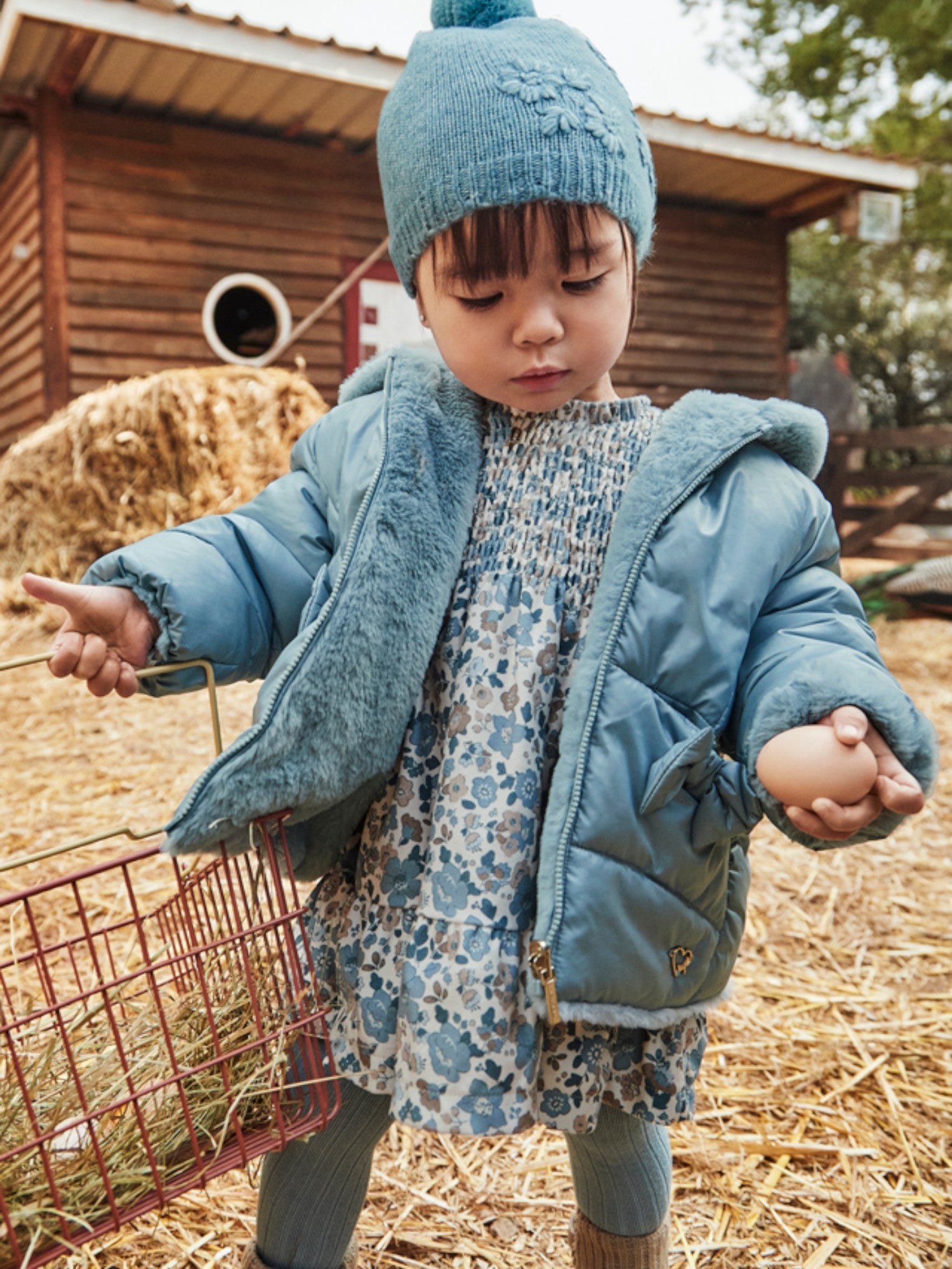 giubbotto reversibile pelo Bimba CIELO 2435/79 - NANU' BABY