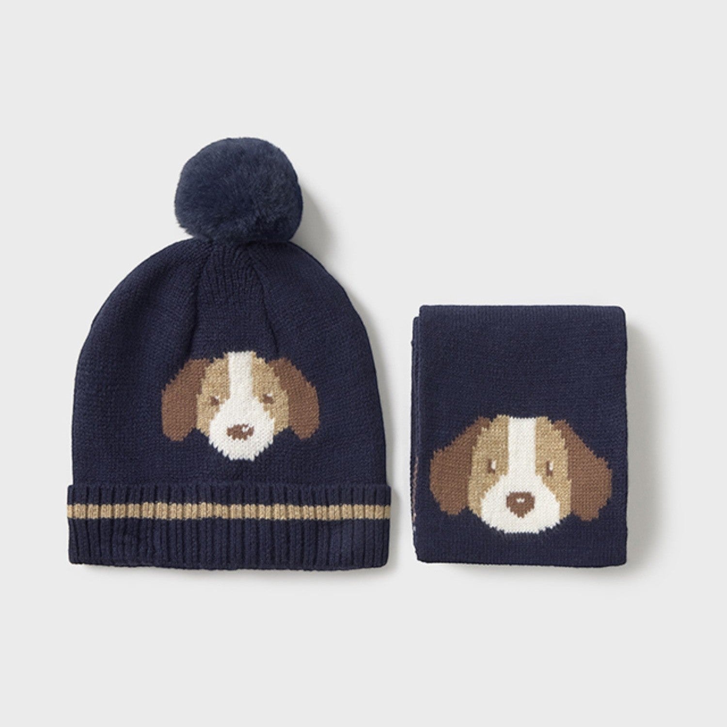 Comp.cappello e sciarpa Blu 10018/63 - NANU' BABY