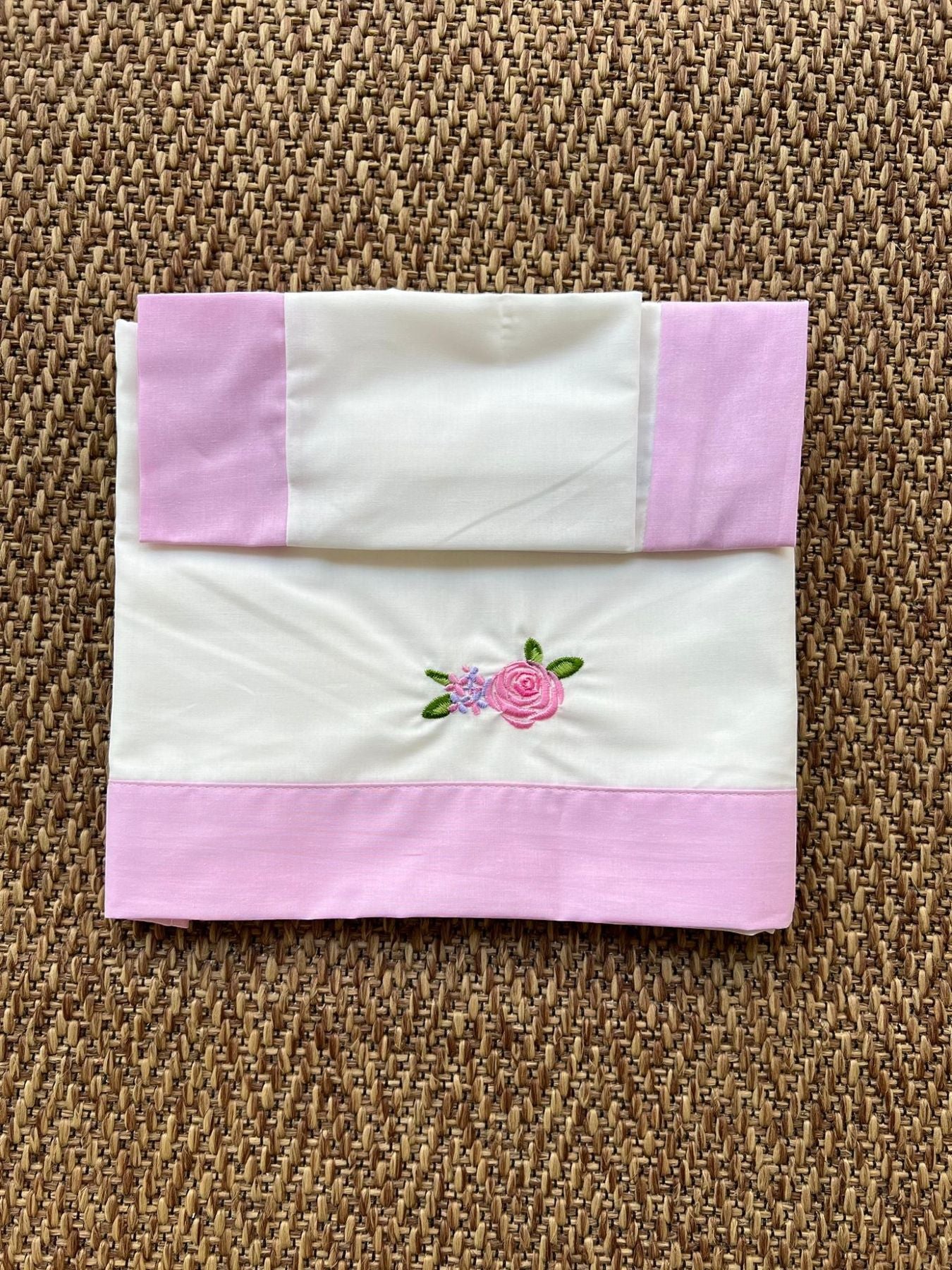 Lenzuola Neonata ROSA 9466/R - NANU' BABY