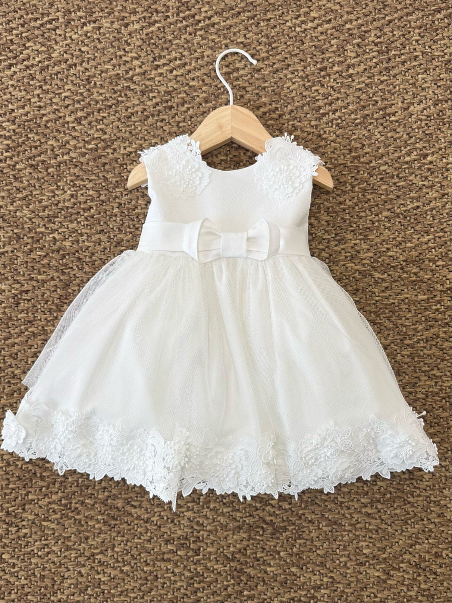 Abito Cerimonia Bimba BIANCO FB083 - NANU' BABY