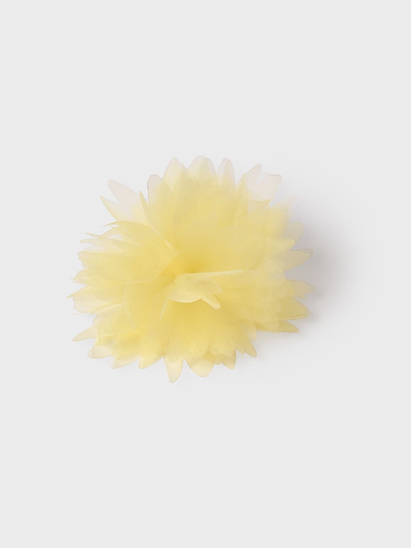 Fermaglio fiore organza GIALLO 5409/G - NANU' BABY