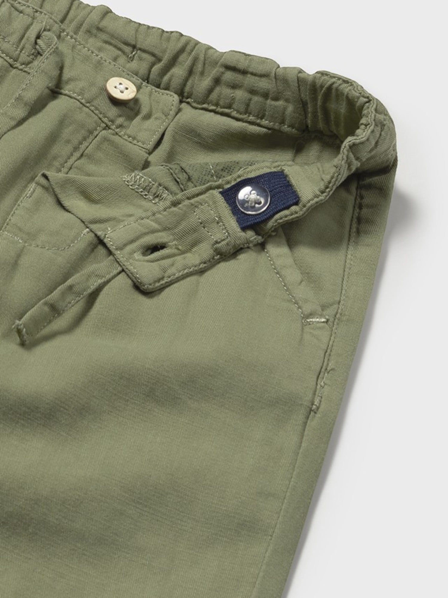 Pantalone lino relaxed Bimbo VERDE 1580/79 - NANU' BABY