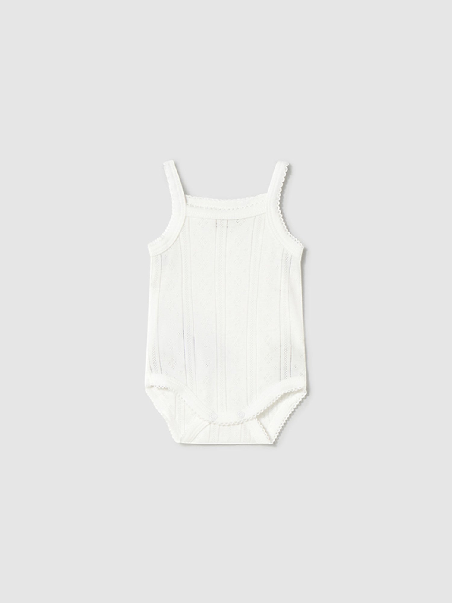 Body bretelle traforate Neonata NATURAL 1745 /N - NANU' BABY