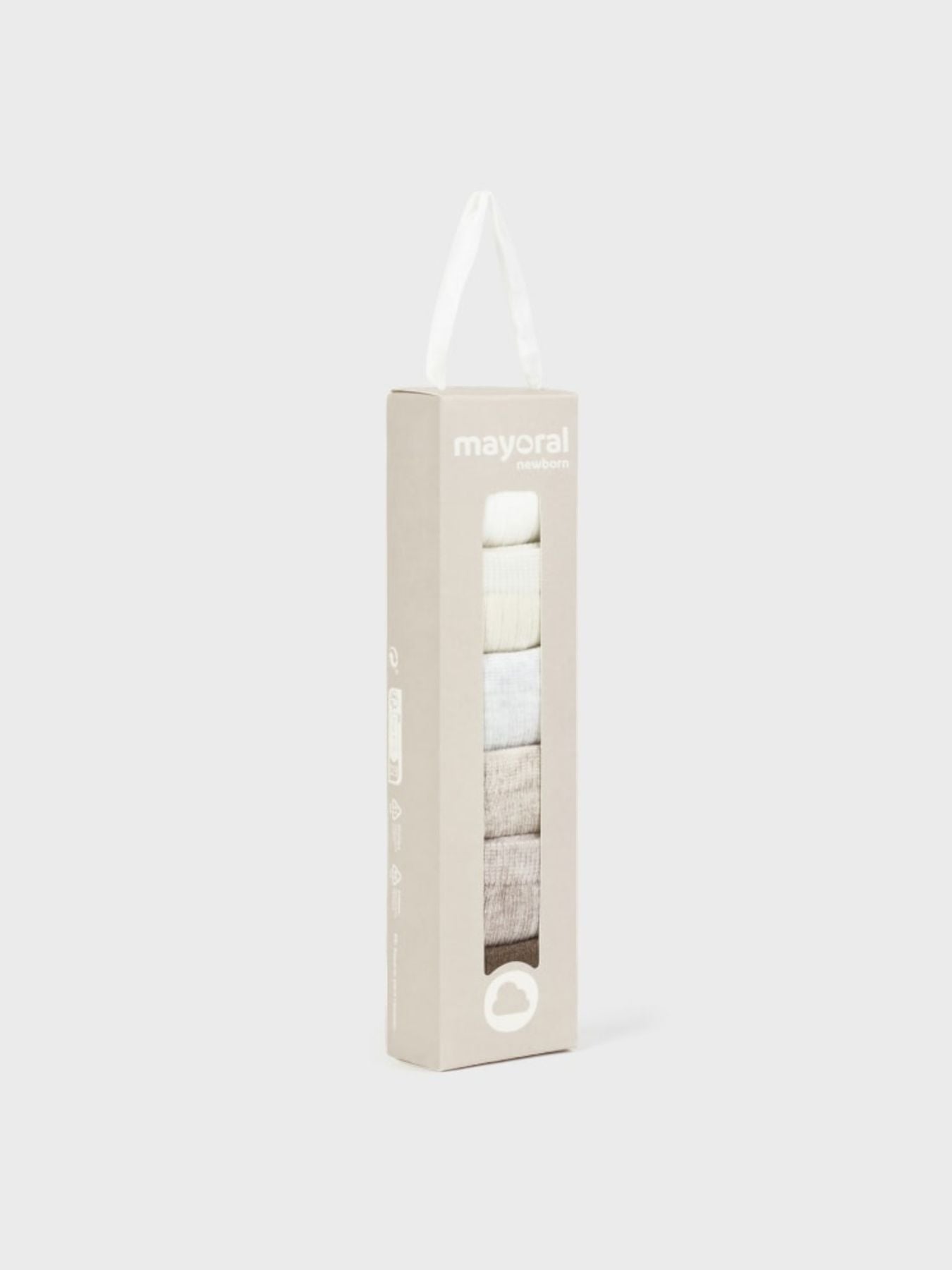 Set 6 calzini NATURAL 1C-9758/N - NANU' BABY