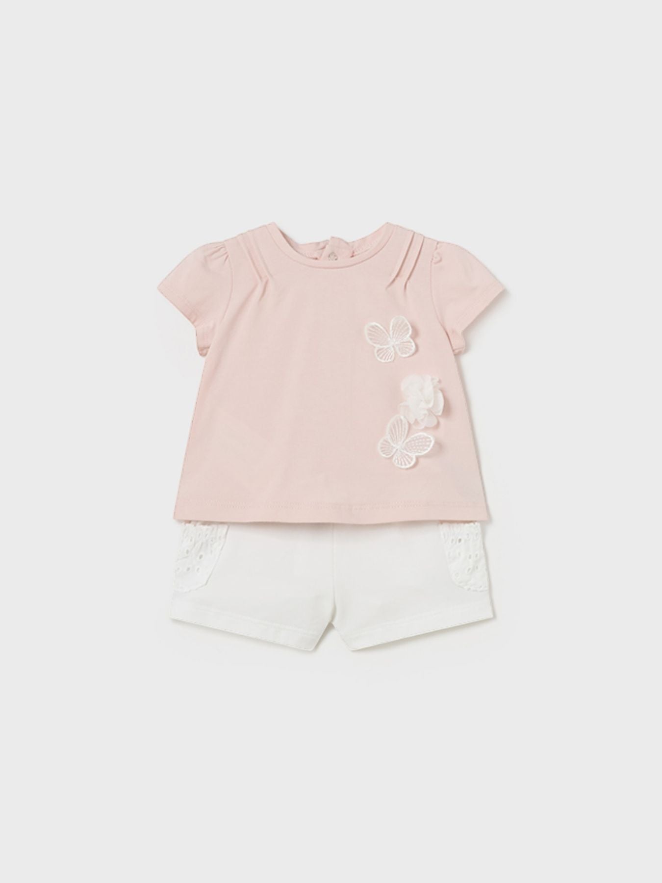compl.4 pezzi corto Bimba ROSA CIPRIA 1610/N - NANU' BABY