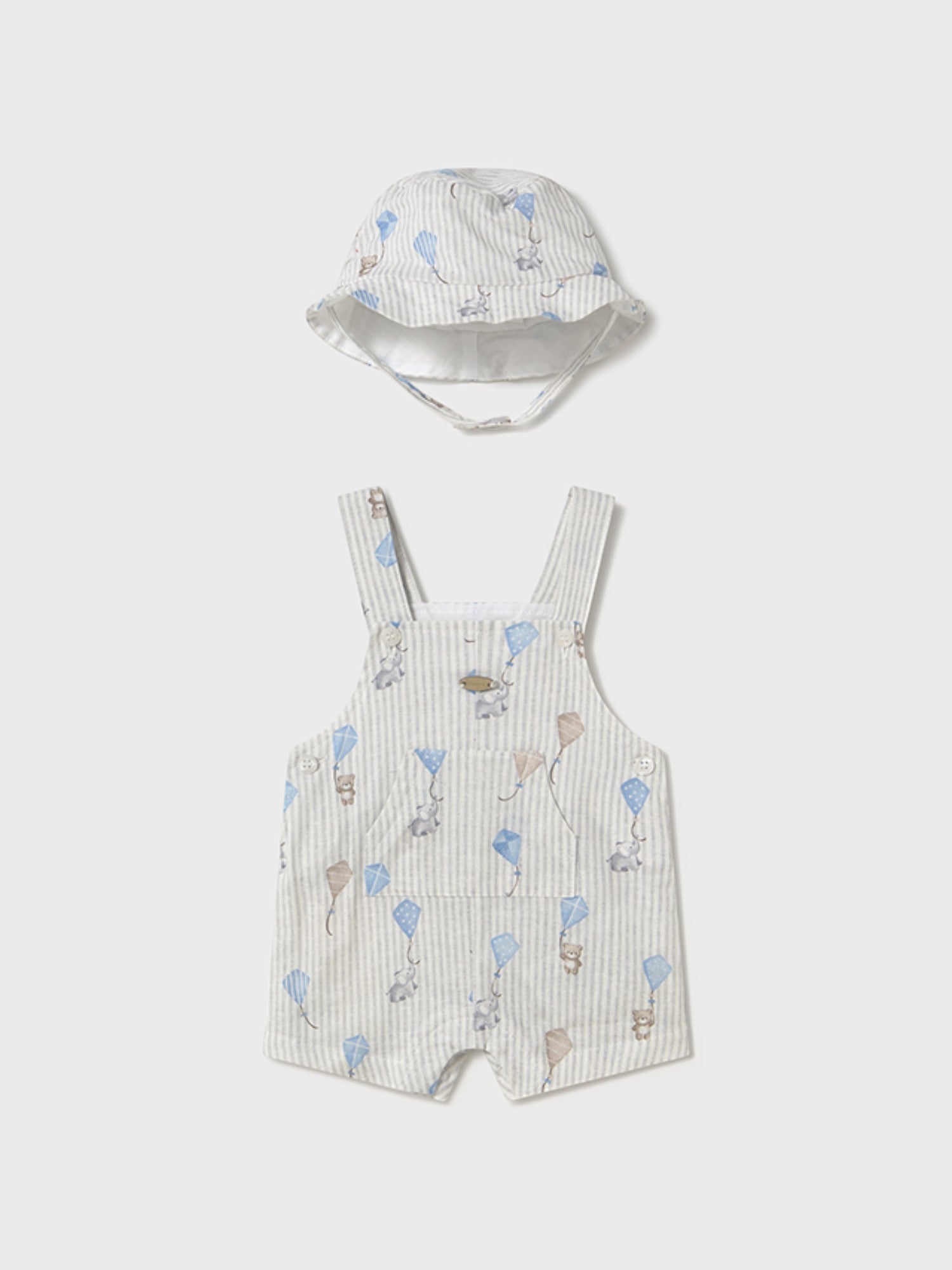 Salopette e cappello Bimbo CIELO 1601 /C - NANU' BABY