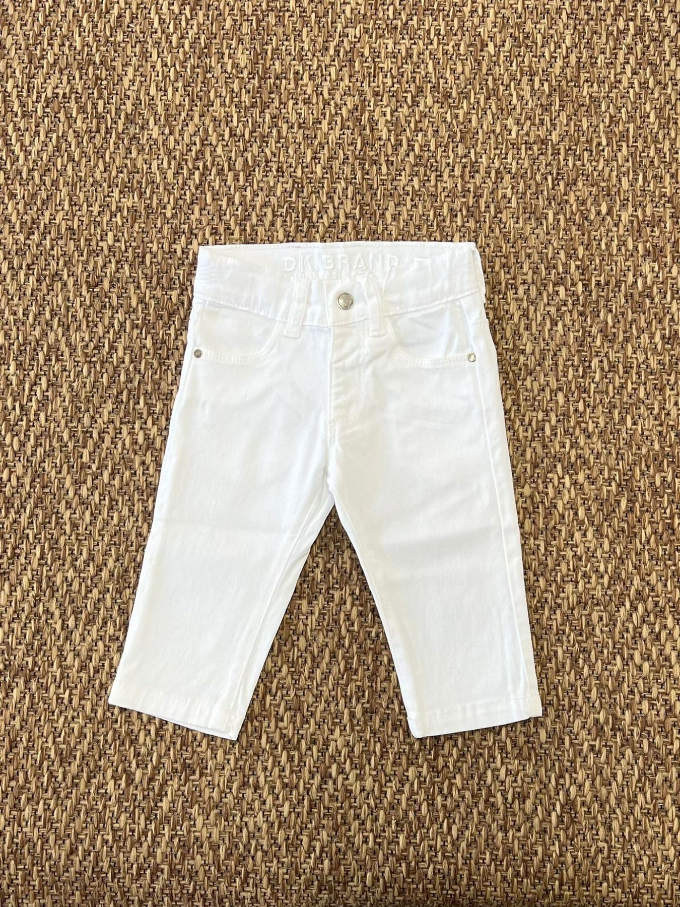 Pantaloni Bimbo BIANCO DK53/PV24 - NANU' BABY