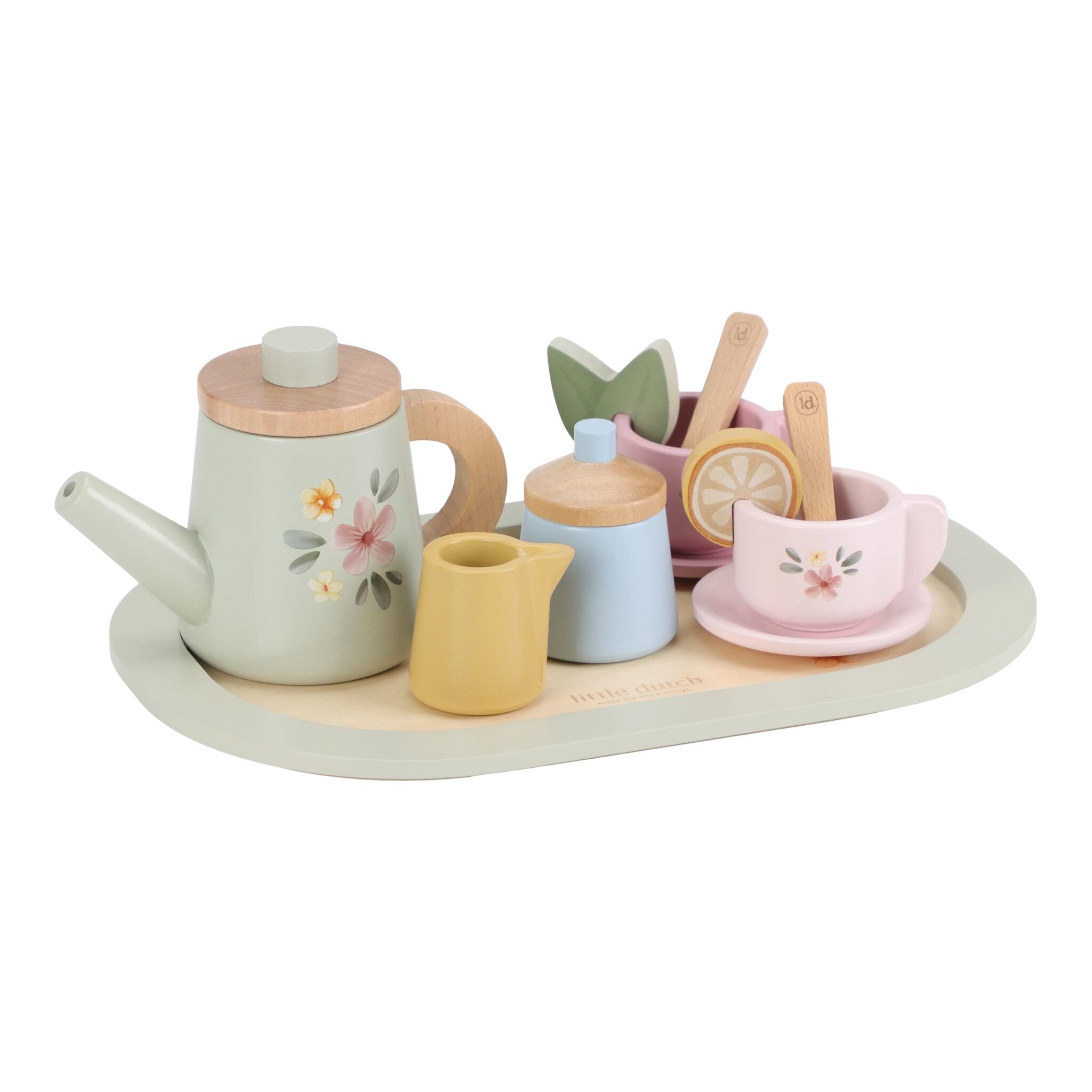 Servizio da tè in legno Multicolore LD2507