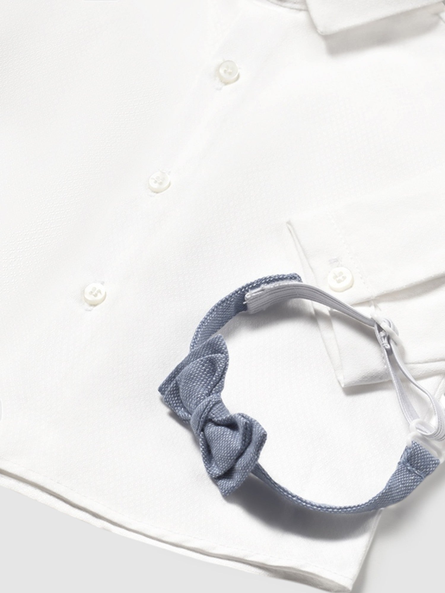 Camicia manica lunga papillon Bimbo BIANCO 1102 /B - NANU' BABY