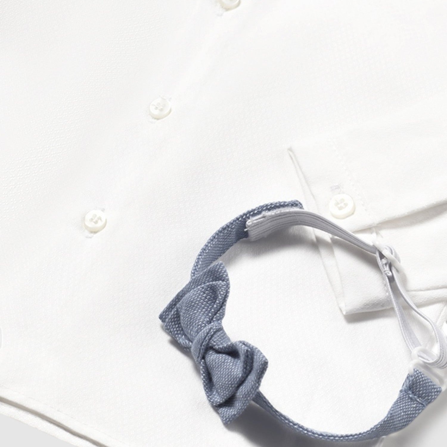 Camicia manica lunga papillon Bimbo BIANCO 1102 /B - NANU' BABY