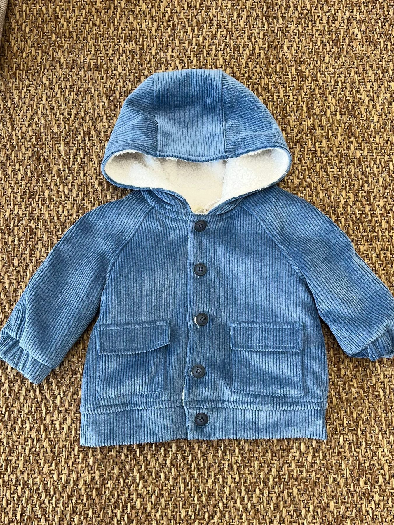Cappotto in velluto Bimbo AZZURRO 1L-GIL1L - NANU' BABY