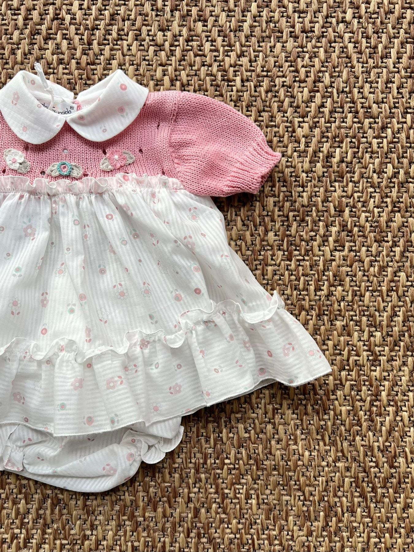 Abito in maglia Bimba ROSA GULTEN/AB - NANU' BABY