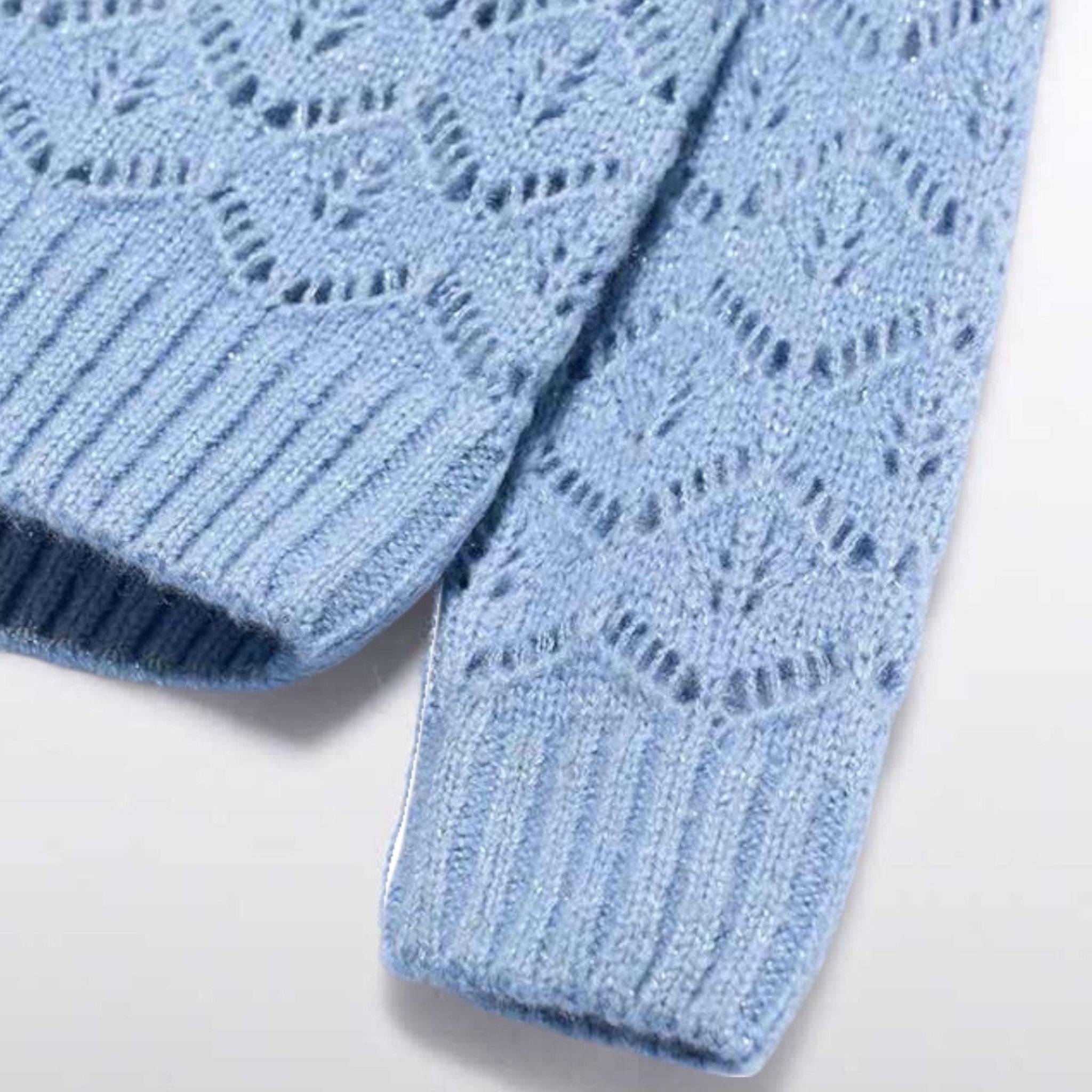 Maglione girocollo traforato Bimba CIELO 5830/4 - NANU' BABY
