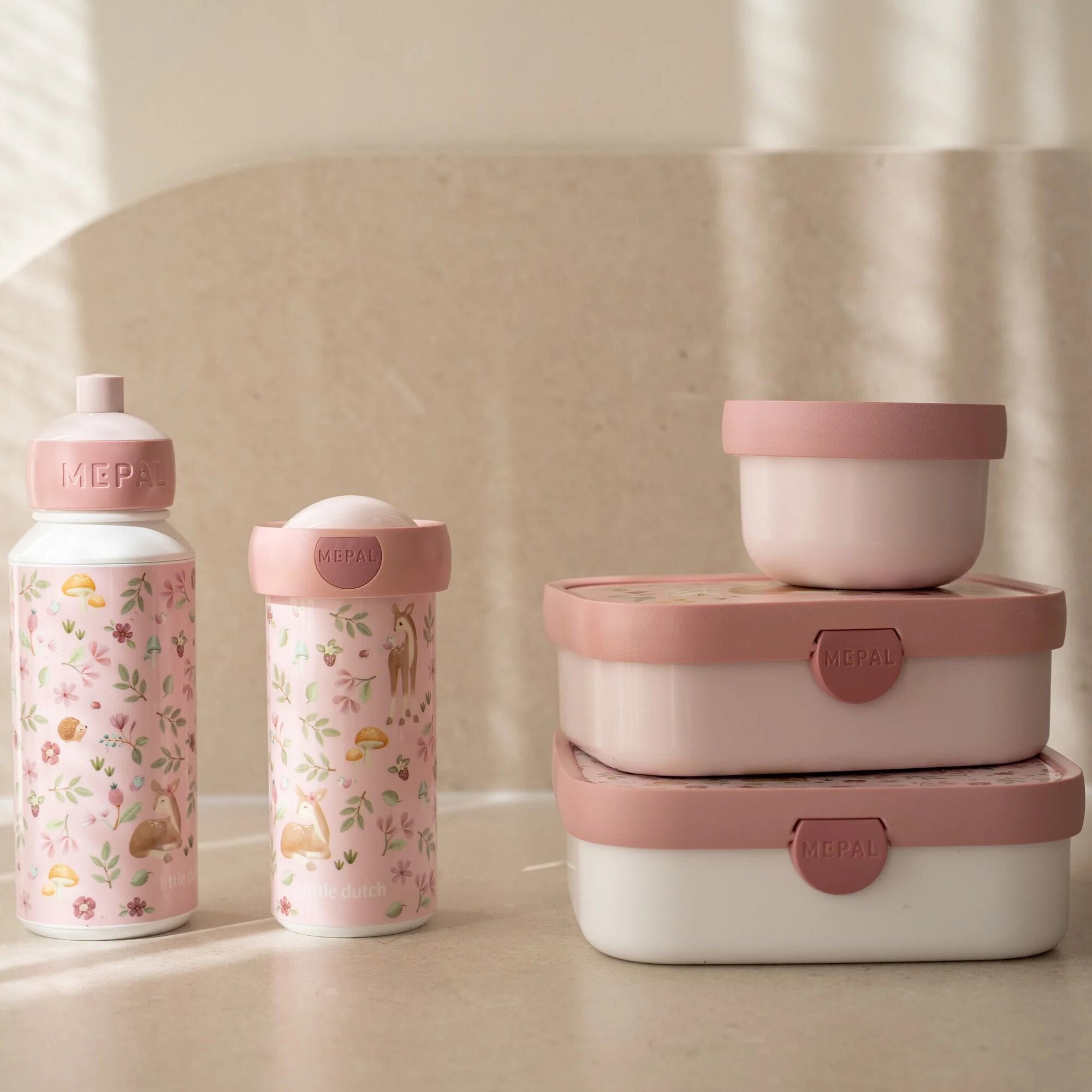 Lunch box con divisori Rosa 107440065406 - NANU' BABY