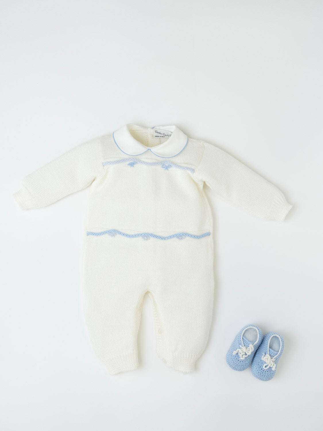 Completo nascita e Babbucce Neonato CIELO ARTEMIDE/TU - NANU' BABY