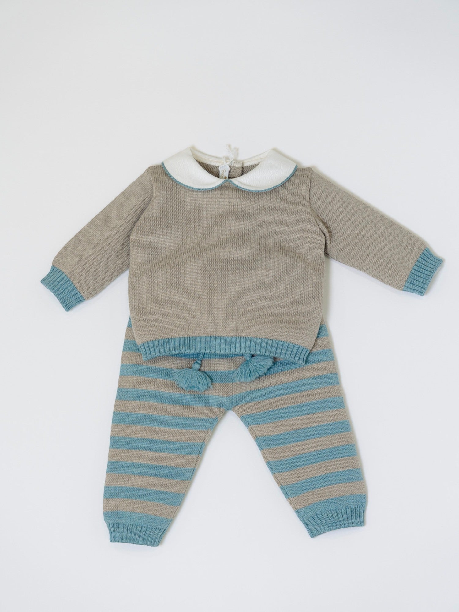 Completo nascita Righe Neonato VERDE RIGHE 523 - NANU' BABY